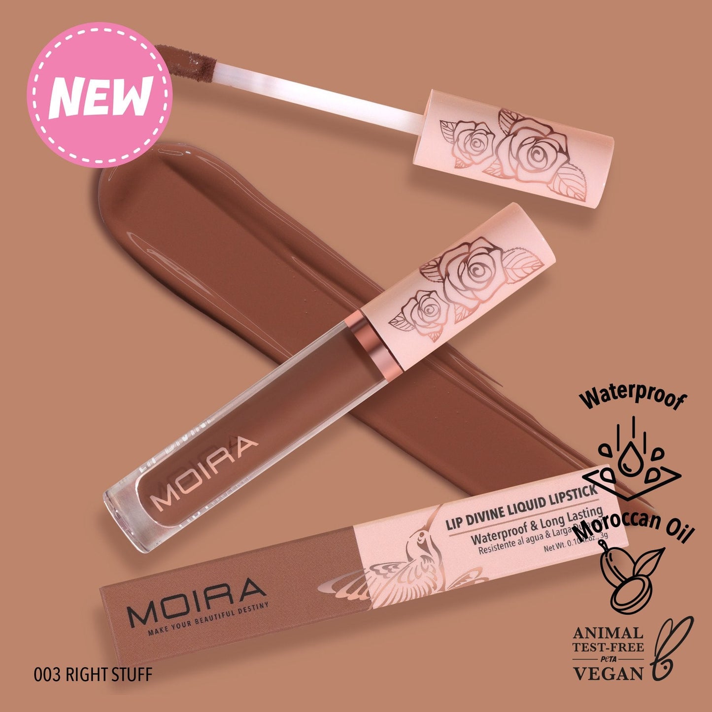 Lápiz Labial Líquido Lip Divine Moira Beauty
