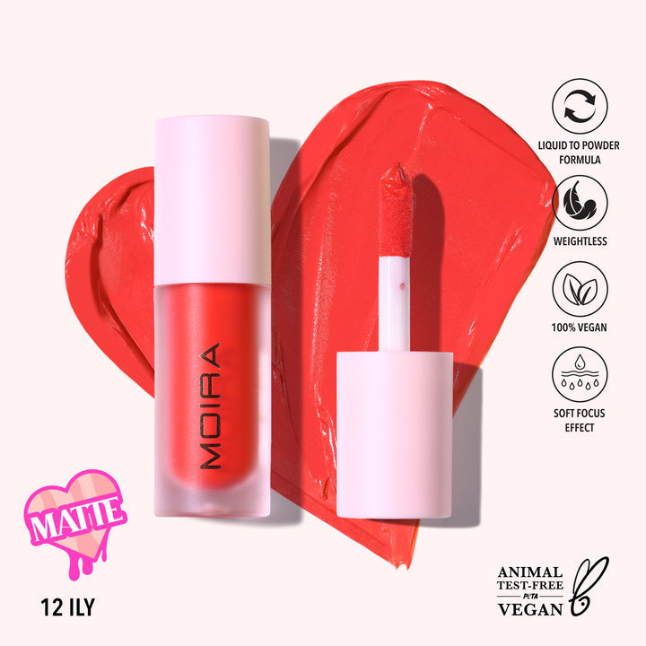 Rubor Líquido Love Steady Moira Beauty