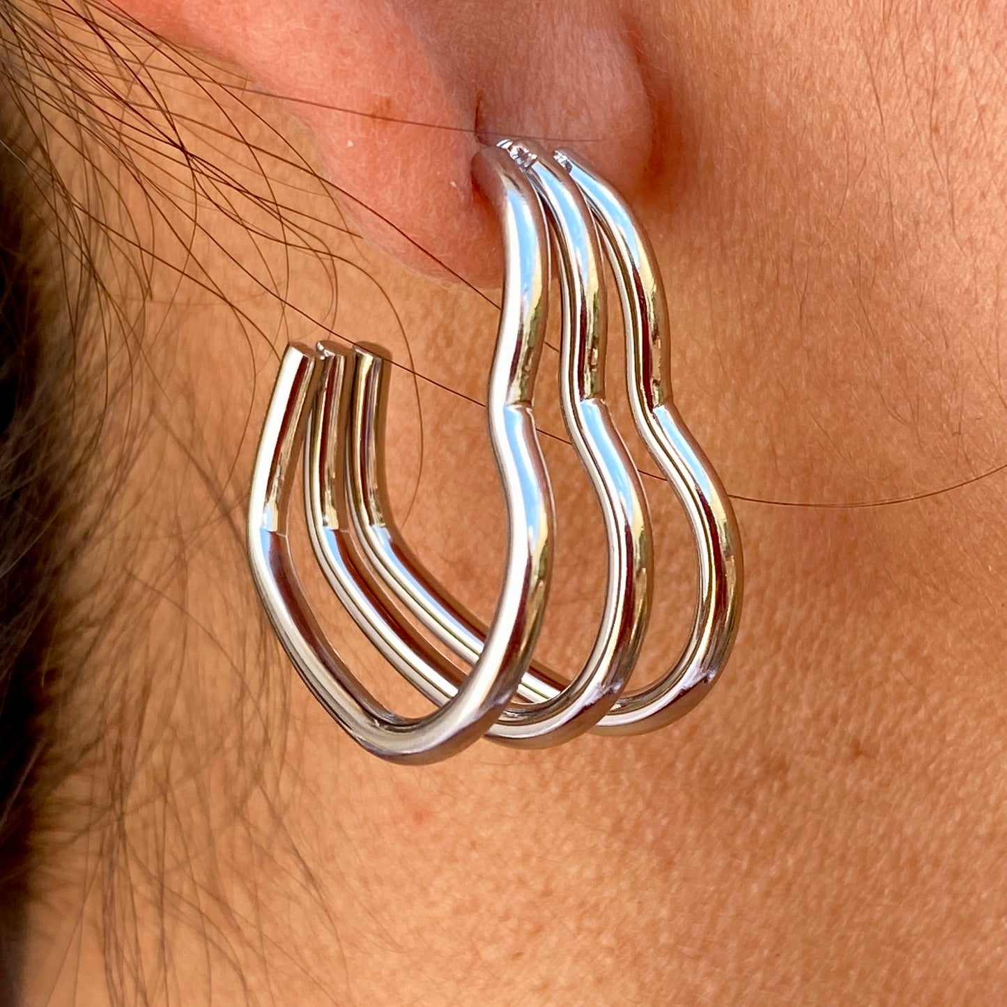 Aretes Acero Inoxidable 1909-3