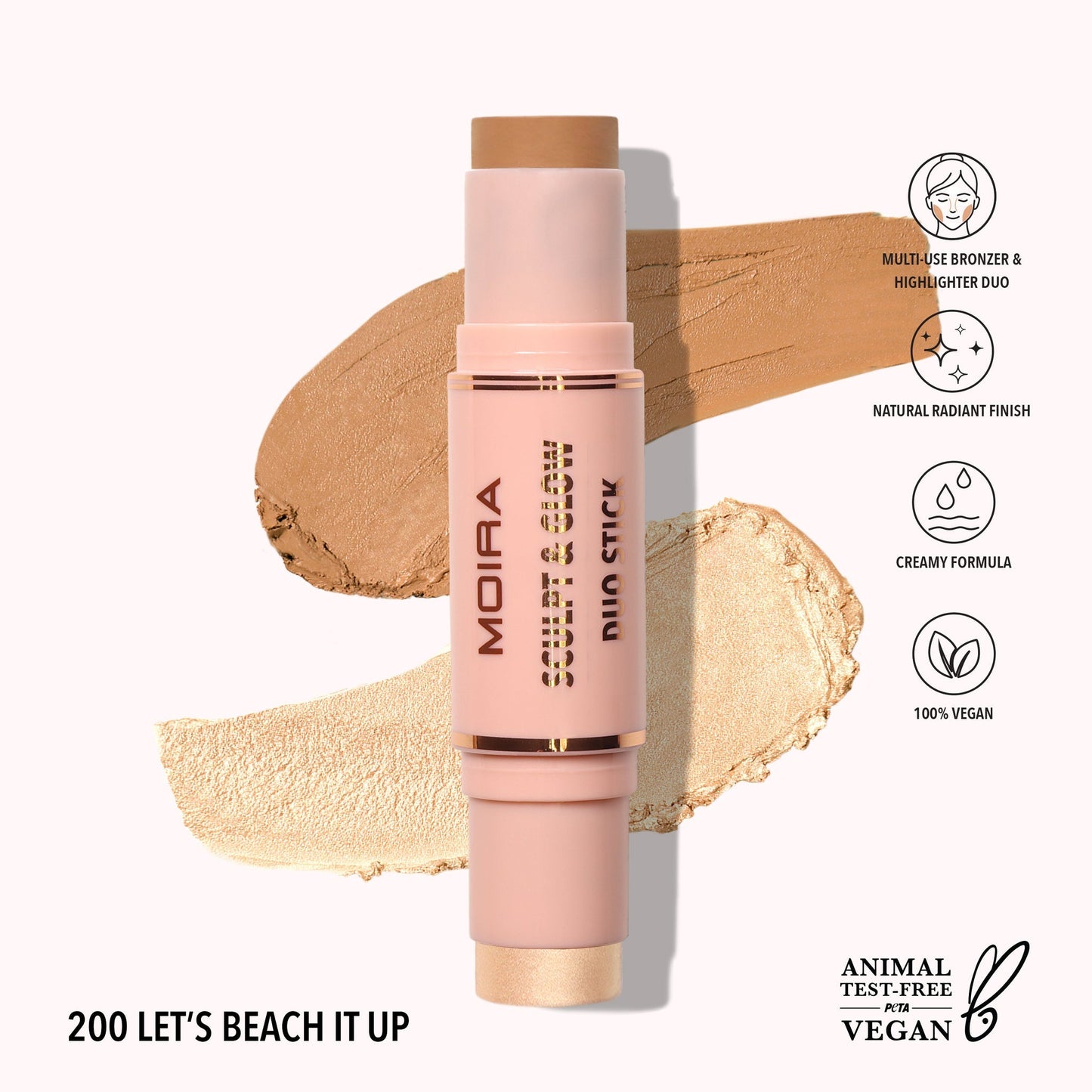 Dúo Stick Sculpt & Glow Moira Beauty