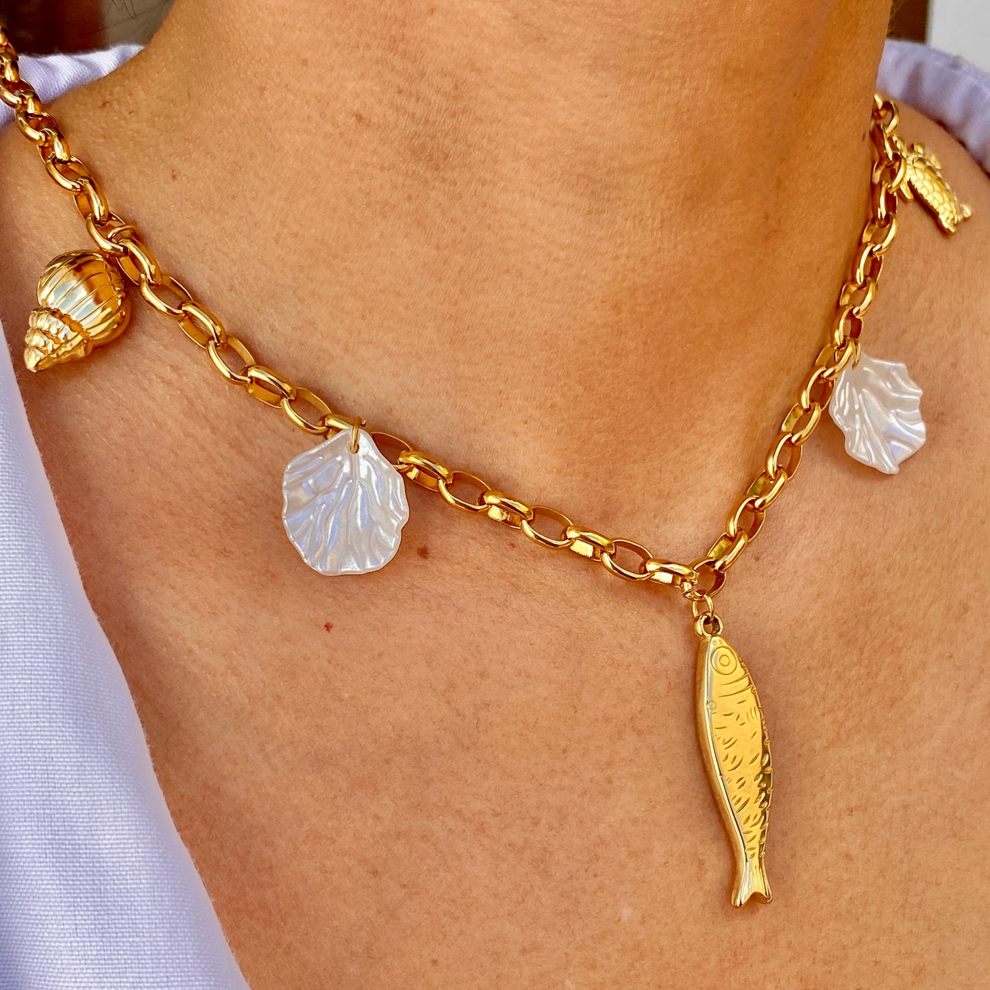 Collar Pez Acero Inoxidable 2015-33