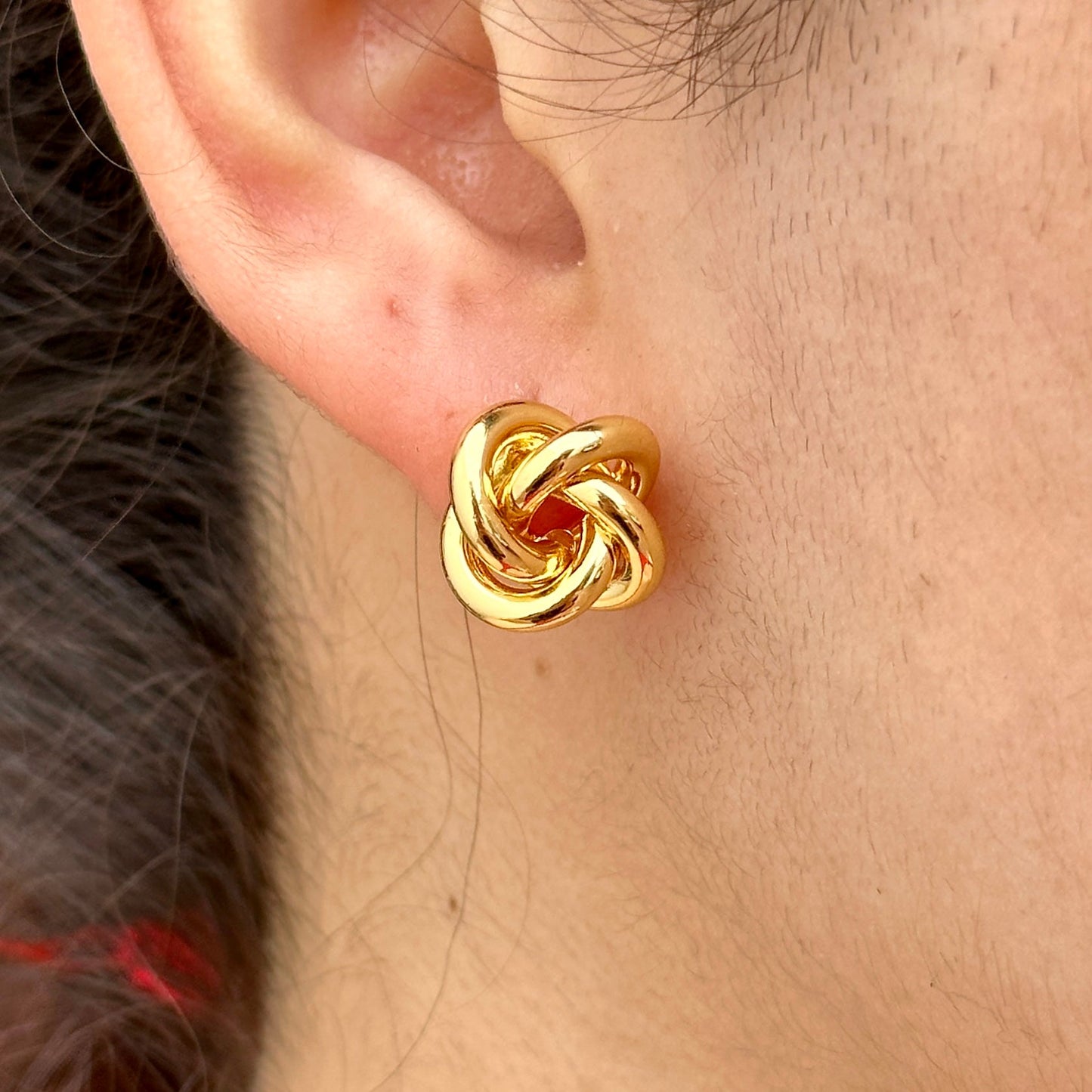 Aretes Chapa de Oro 2911-45