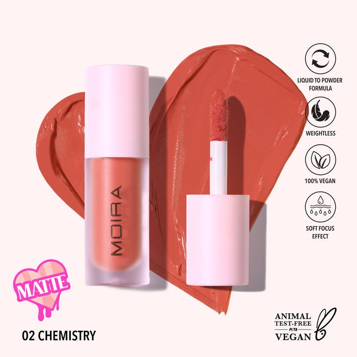 Rubor Líquido Love Steady Moira Beauty
