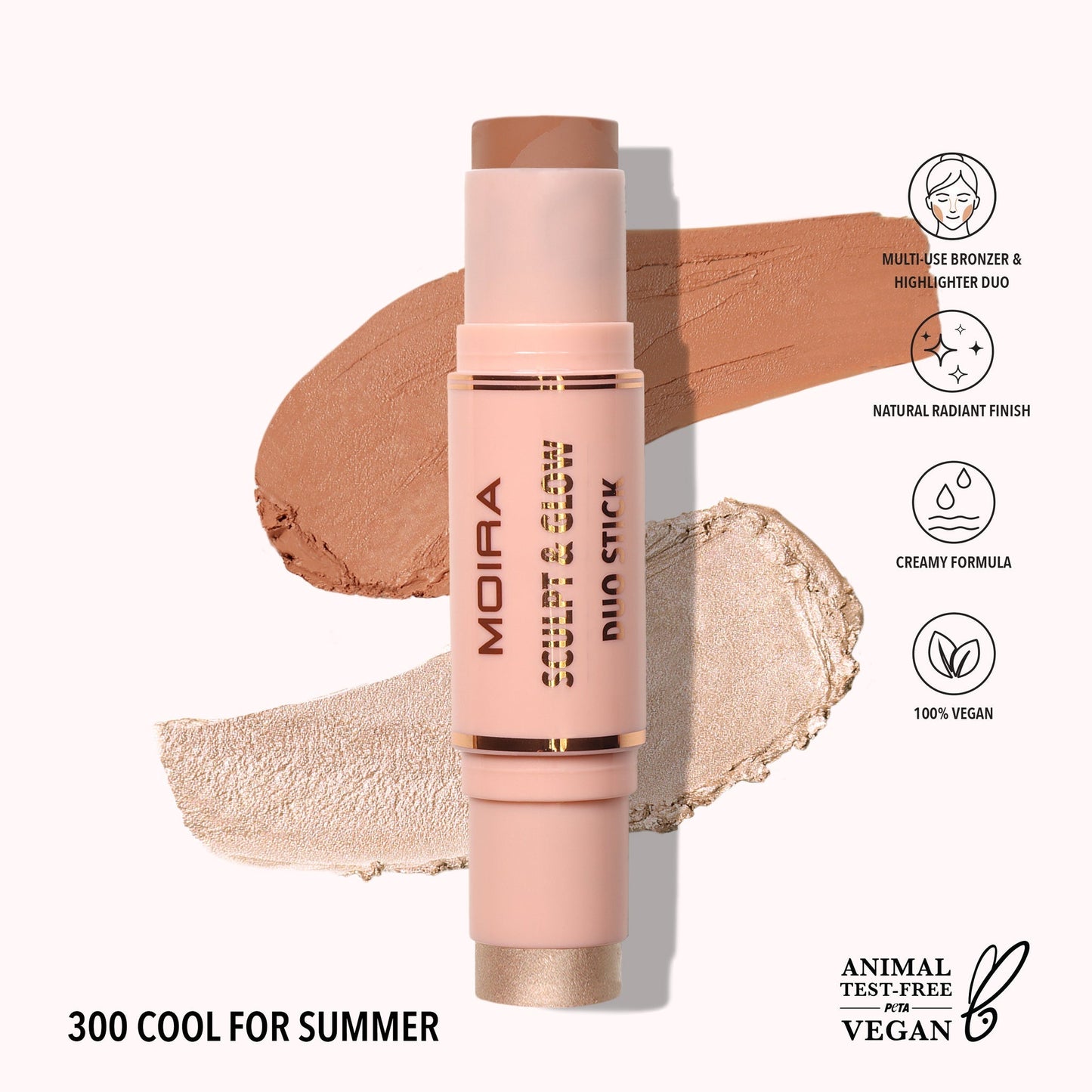 Dúo Stick Sculpt & Glow Moira Beauty