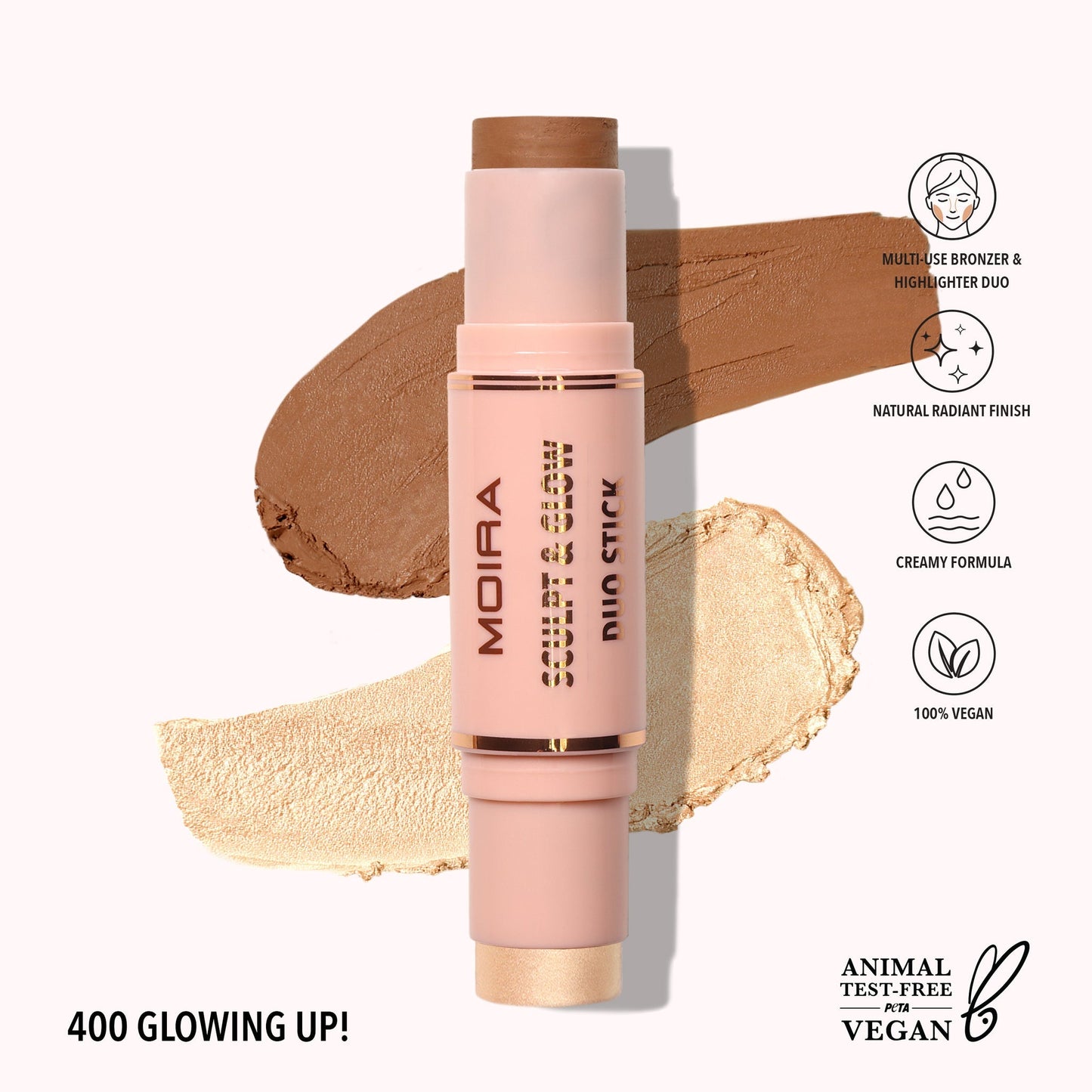 Dúo Stick Sculpt & Glow Moira Beauty