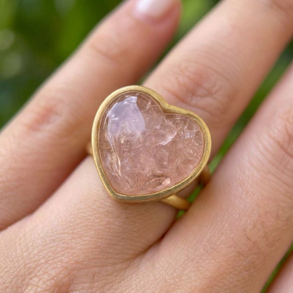 Anillo #7 Acero Inox Piedra Natural 4287-9