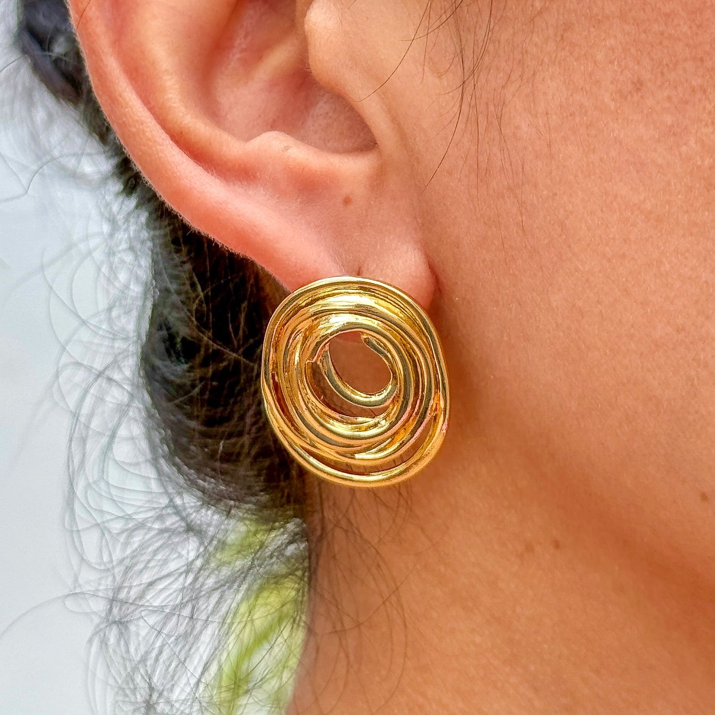 Aretes Chunkies Acero Inox 5552-44