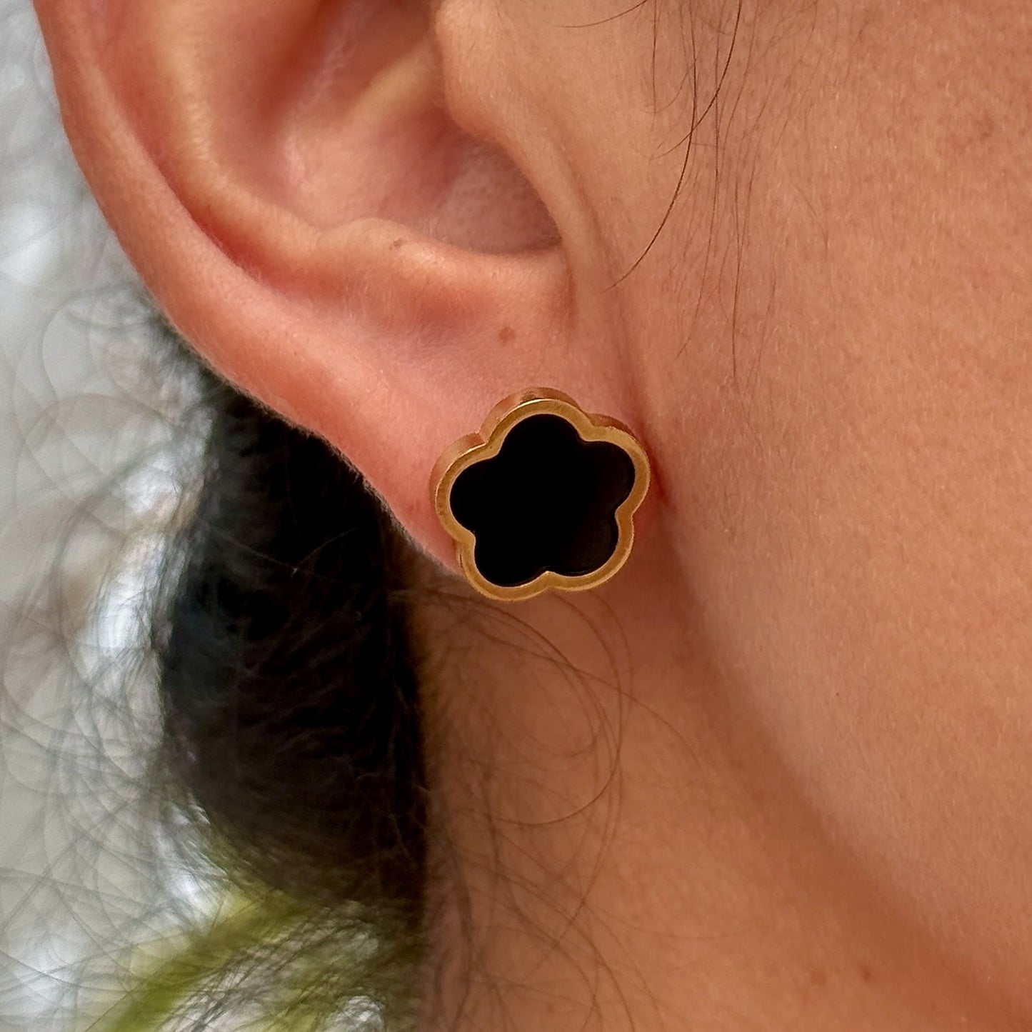 Aretes Flor Acero Inox 5552-55