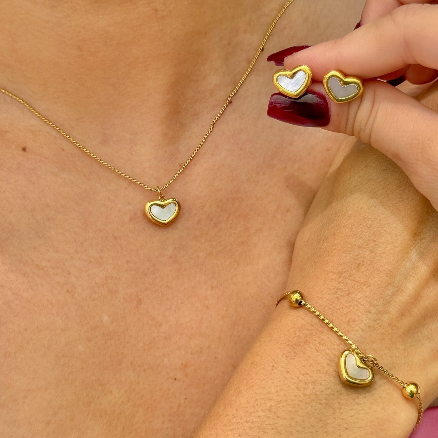 Set Collar 3 Piezas Multicolor Acero Inox 5552-73