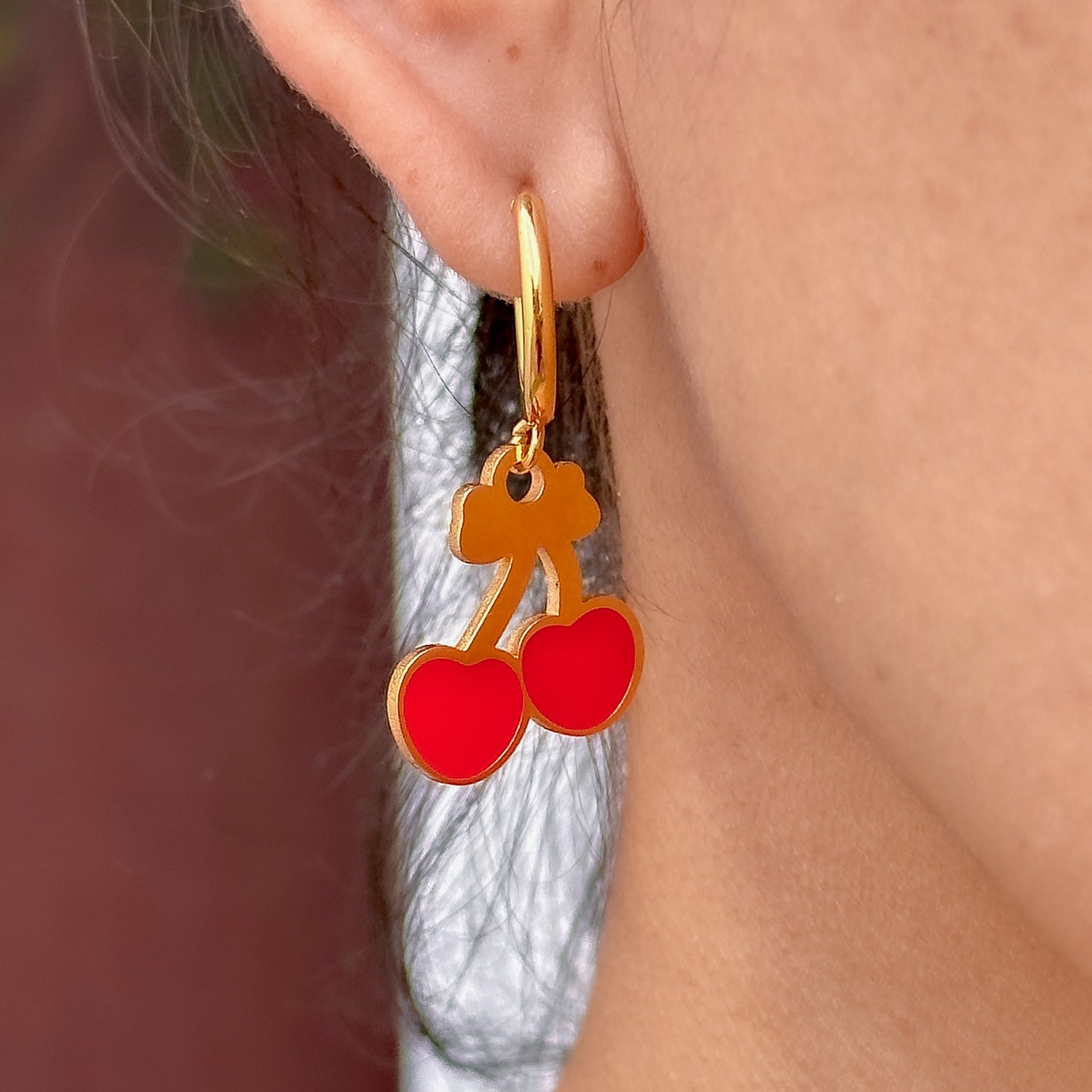 Aretes Chapa De Oro 5843-49