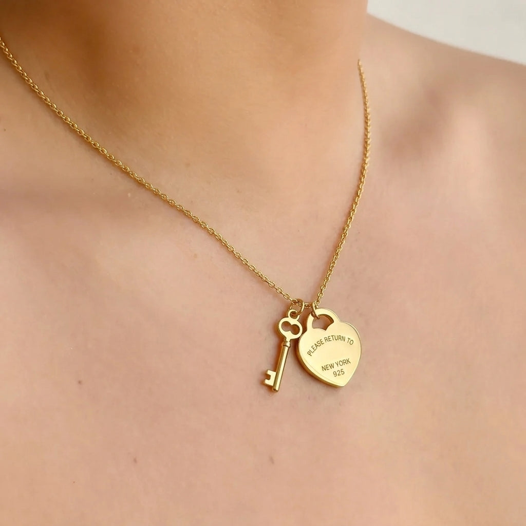Collar Corazon Titanio 5898-30