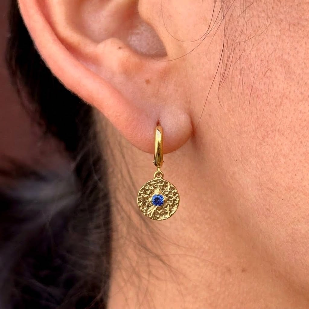 Aretes Ojo Turco Acero Inox