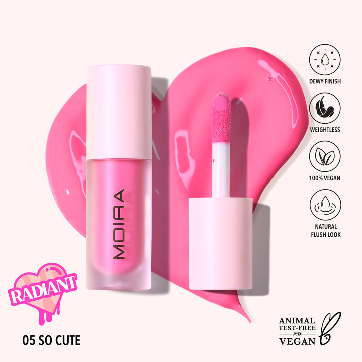Rubor Líquido Love Steady Moira Beauty