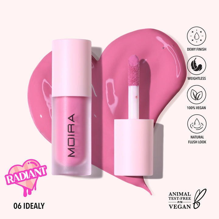 Rubor Líquido Love Steady Moira Beauty