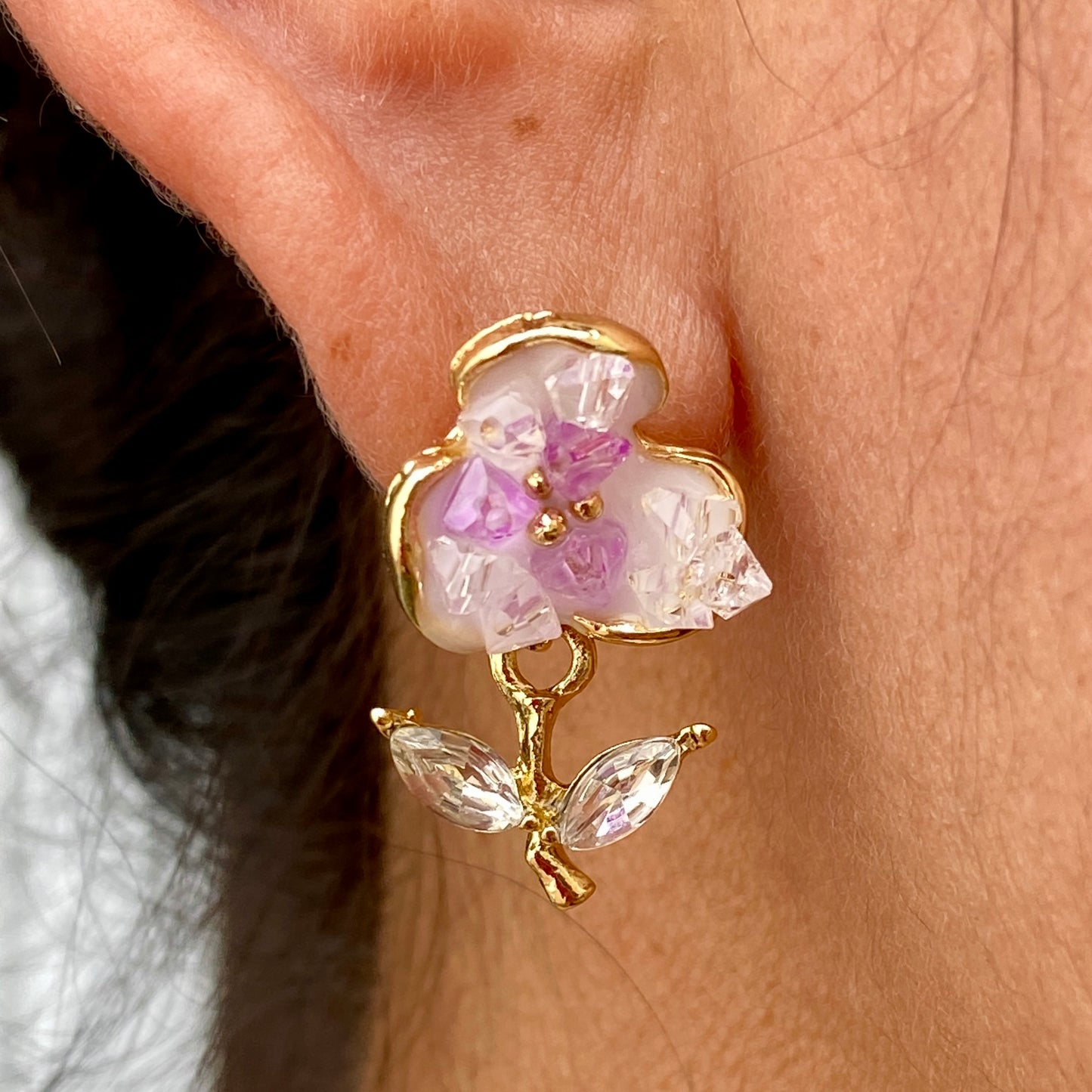 Aretes Chapa de Oro 7339-84