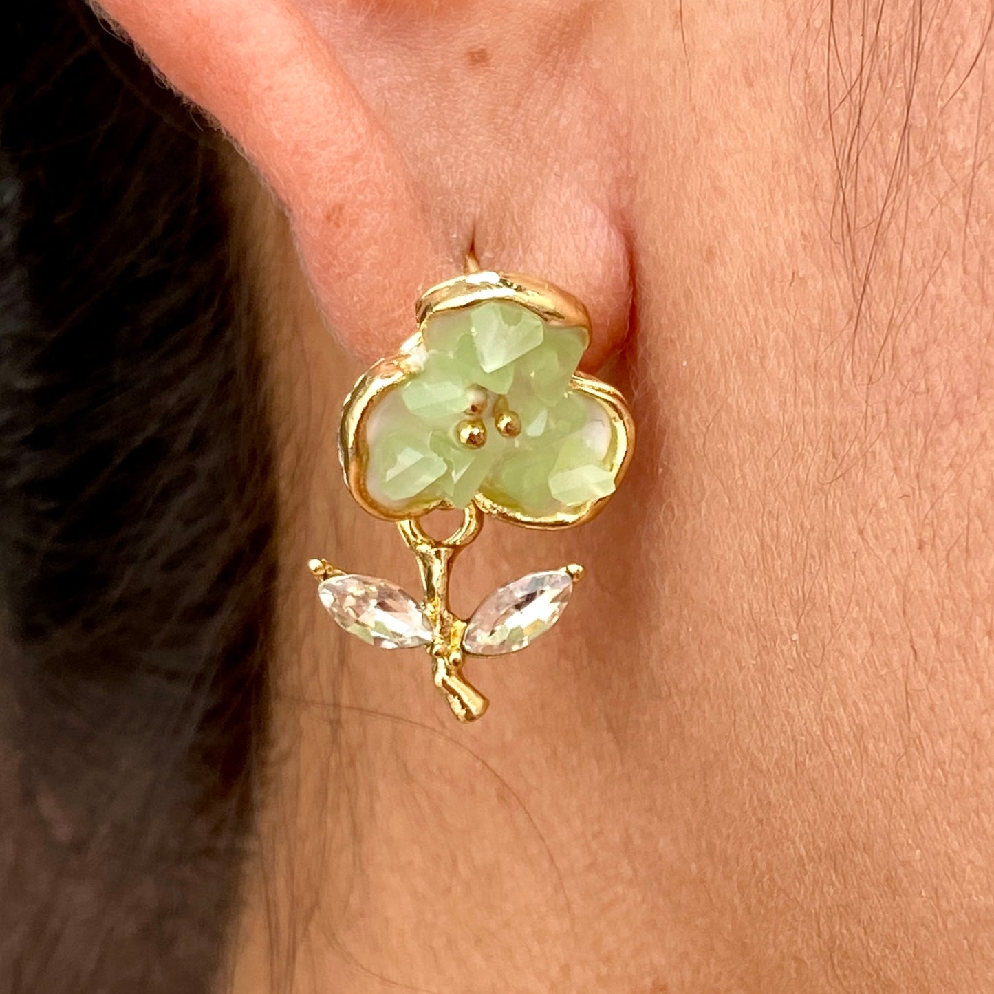 Aretes Chapa de Oro 7339-85