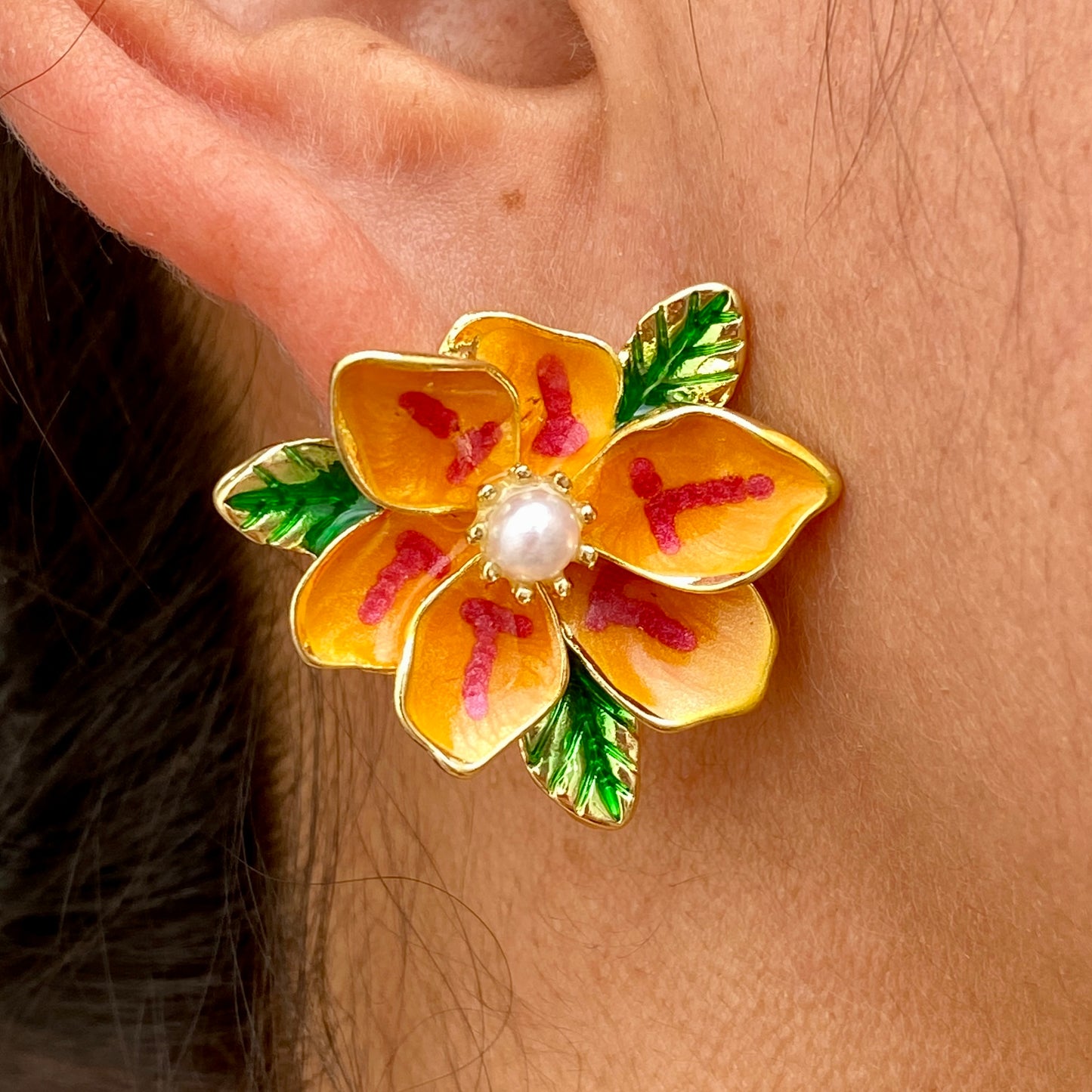 Aretes Chapa de Oro 7339-98