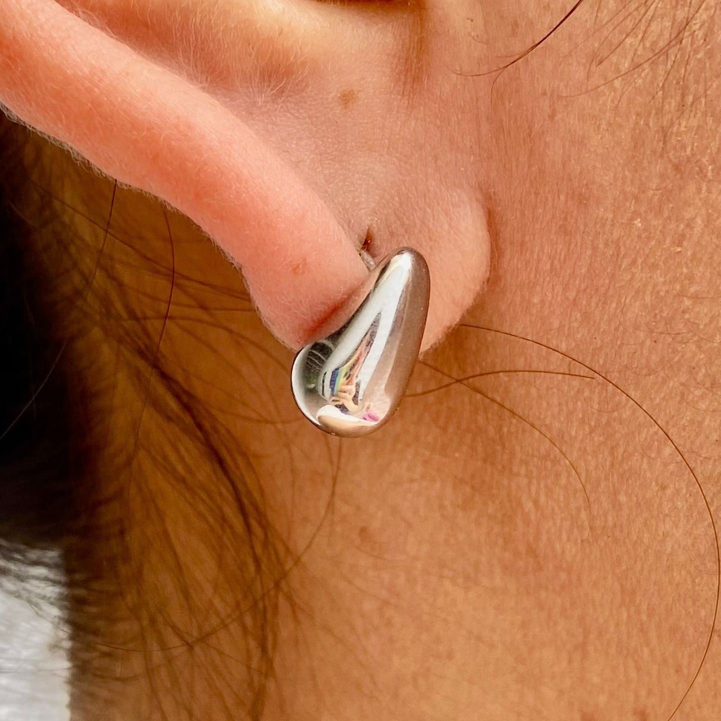 Aretes Gota Agua Acero Inox 8096-24