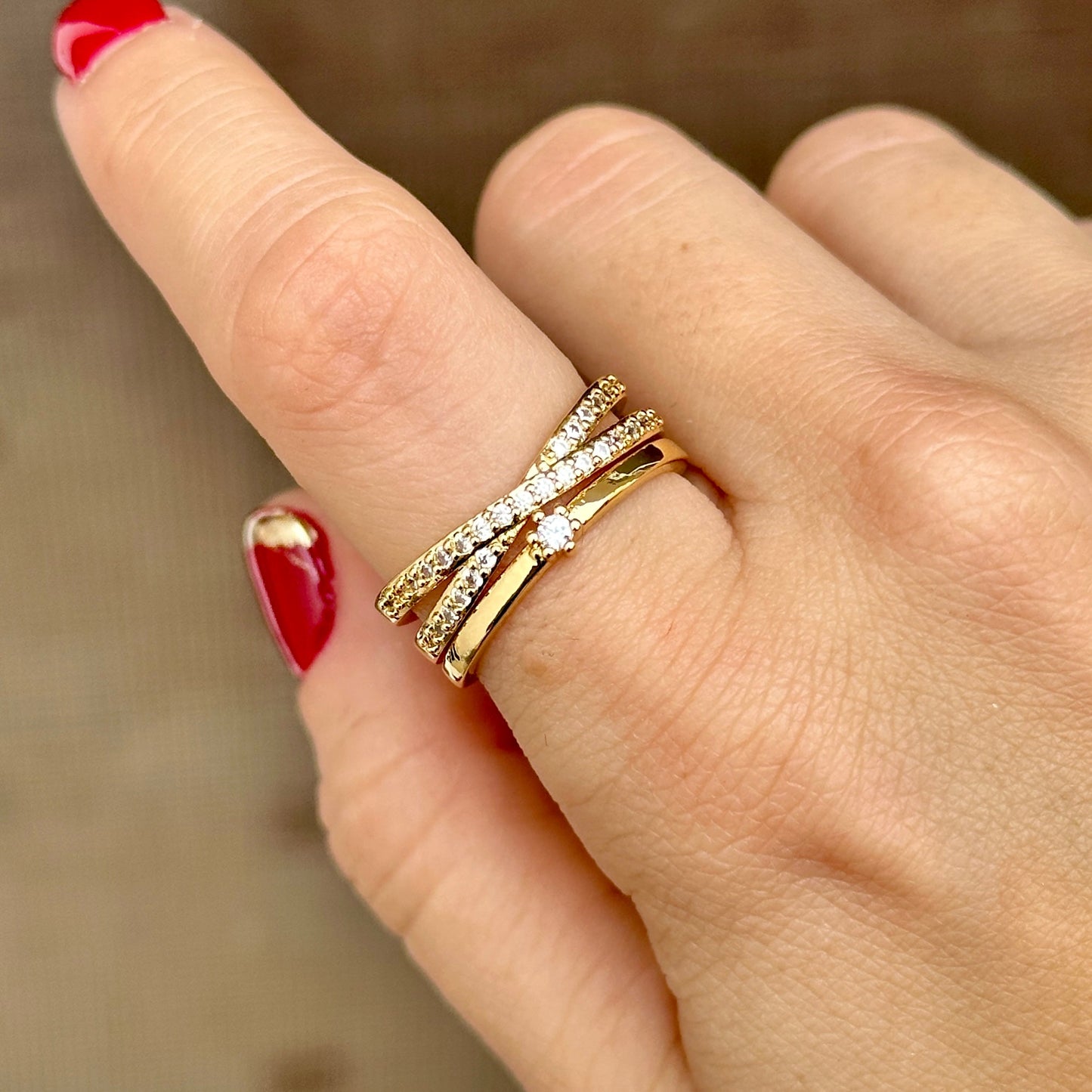 Anillo Chapa de Oro 8117-54