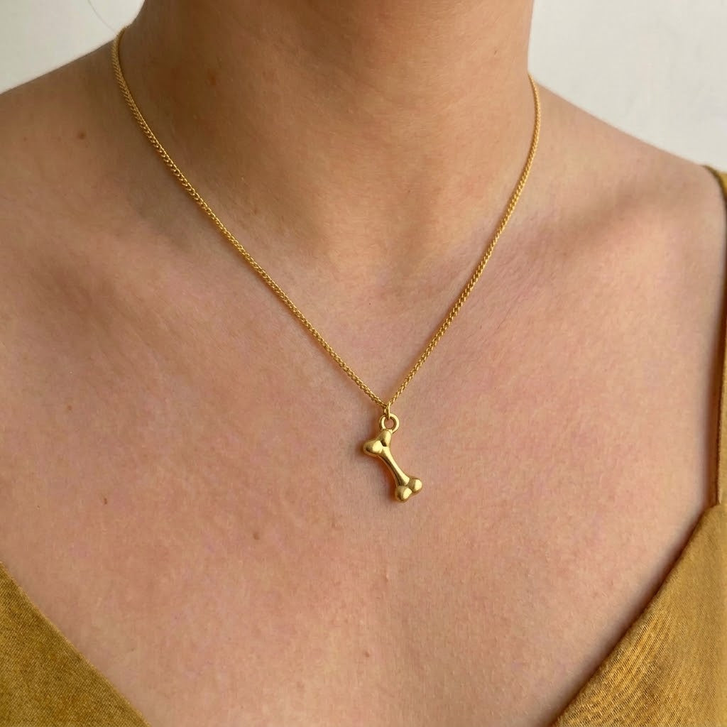 Collar Huella Acero Inox 8196-1