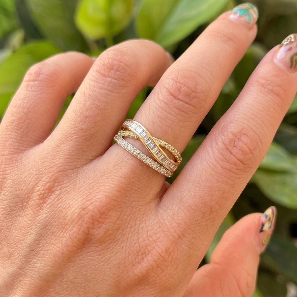 Anillo Doble Banda Ojo de Gato 8279-127