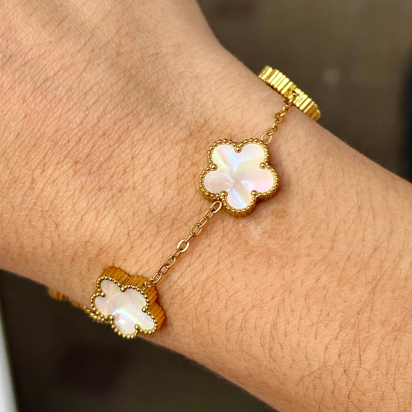 Pulsera Dupe Van Cleef Acero Inoxidable 8901-101