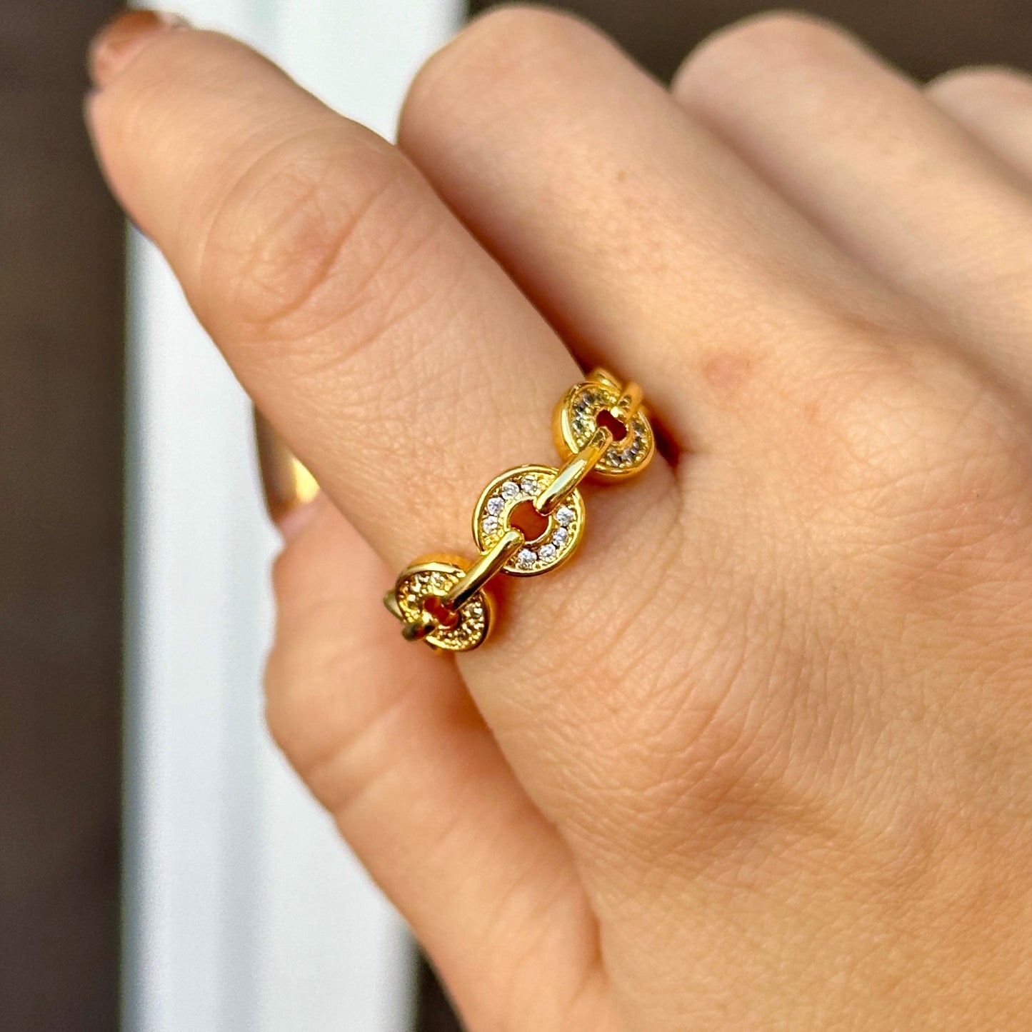 Anillo Ajustable Chapa de Oro 8902-26