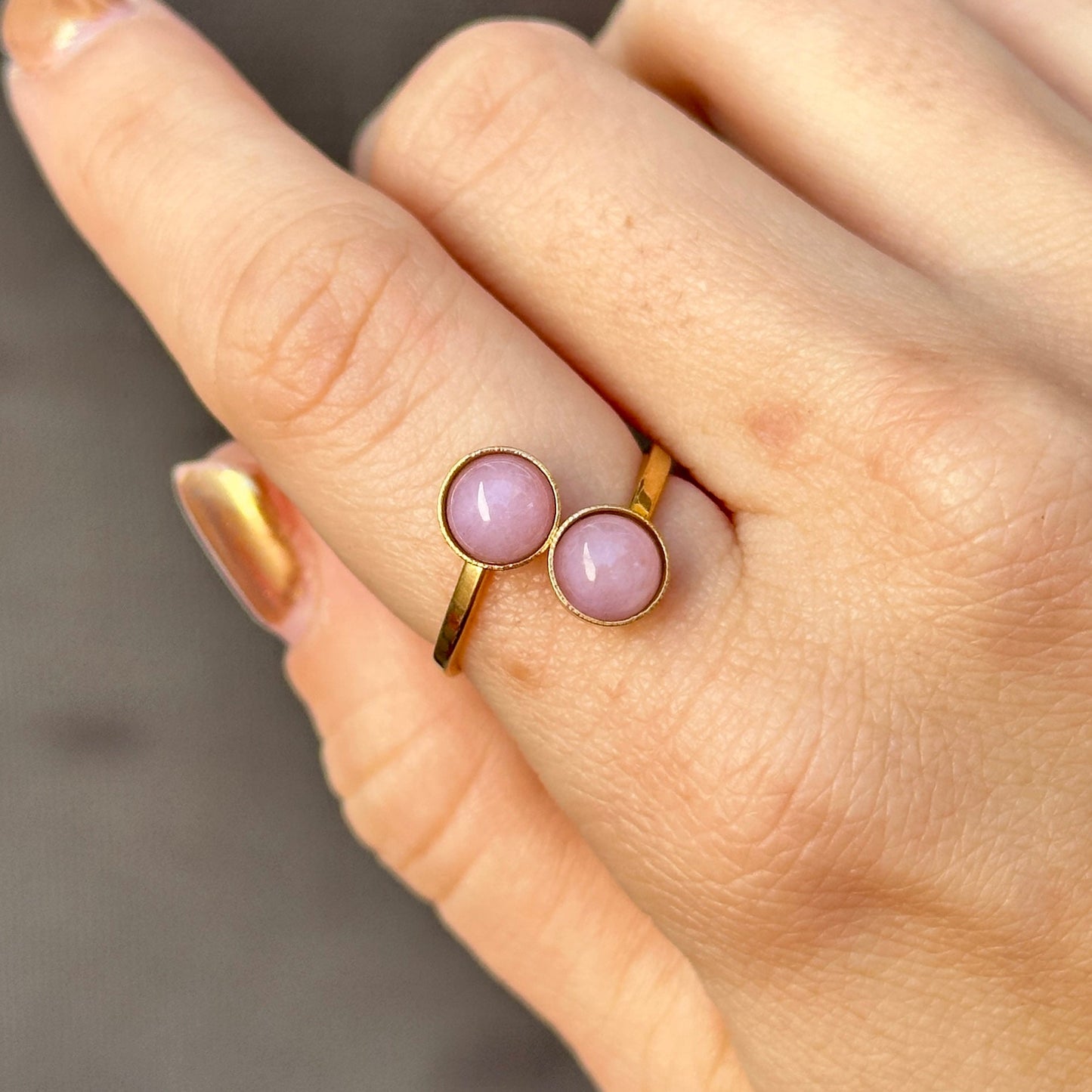 Anillo Piedra Natural Acero Inoxidable 8902-29