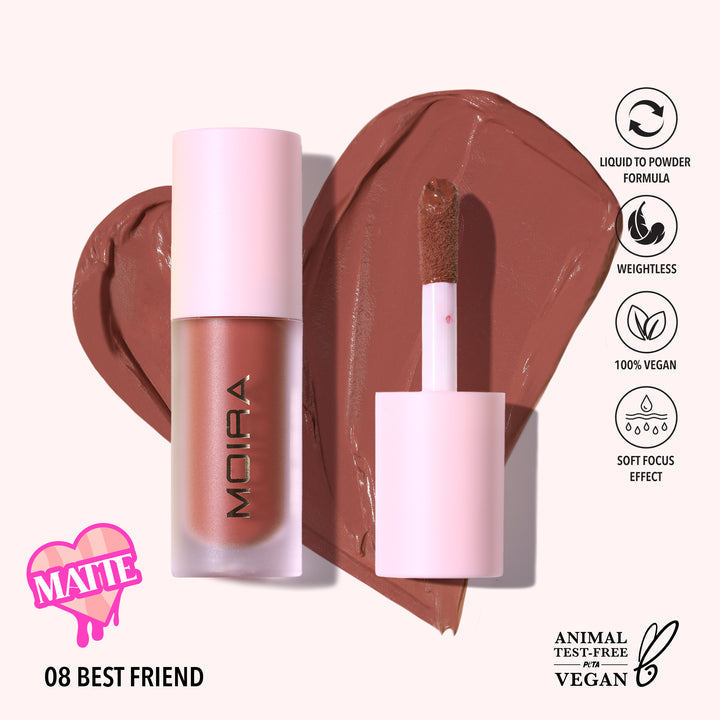Rubor Líquido Love Steady Moira Beauty