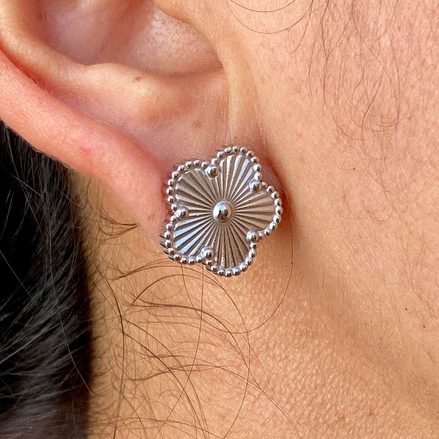 Aretes Dupe VAN CLEEF Acero Inoxidable 9432-21