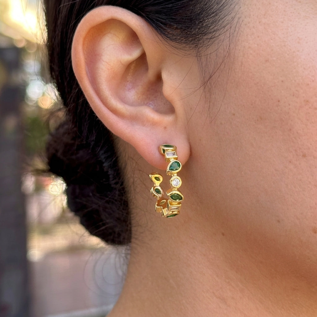 Aretes Chapa de Oro 8902-341