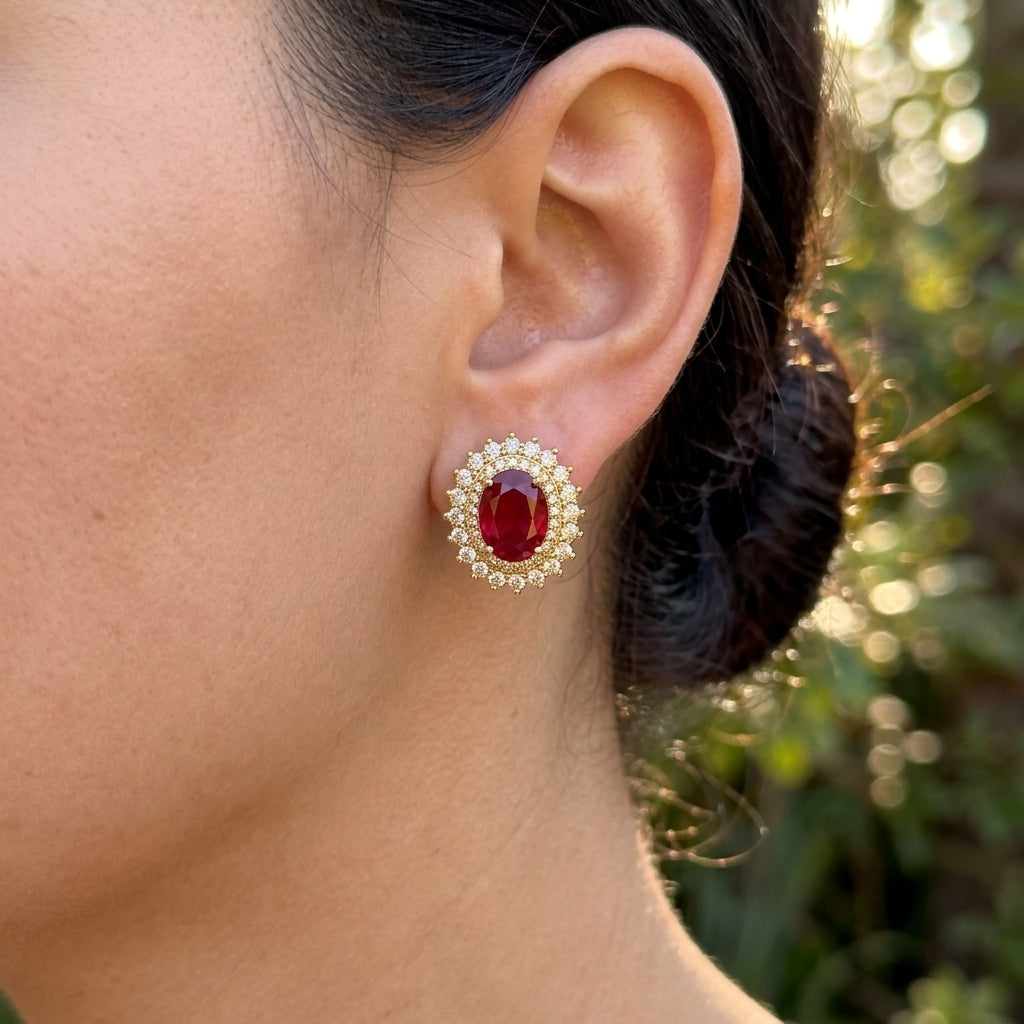 Aretes Chapa de Oro 8902-332