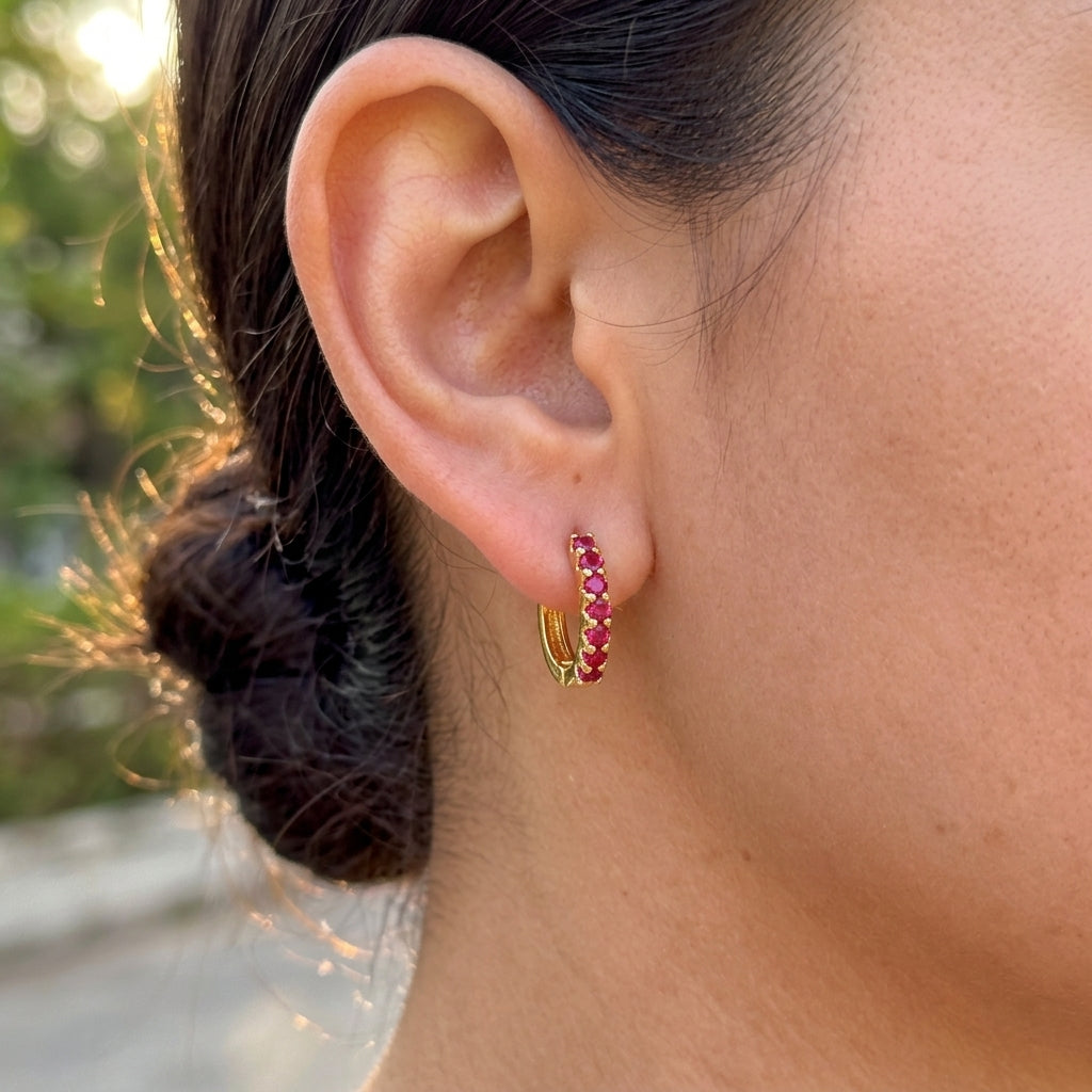Aretes Chapa de Oro 8902-317