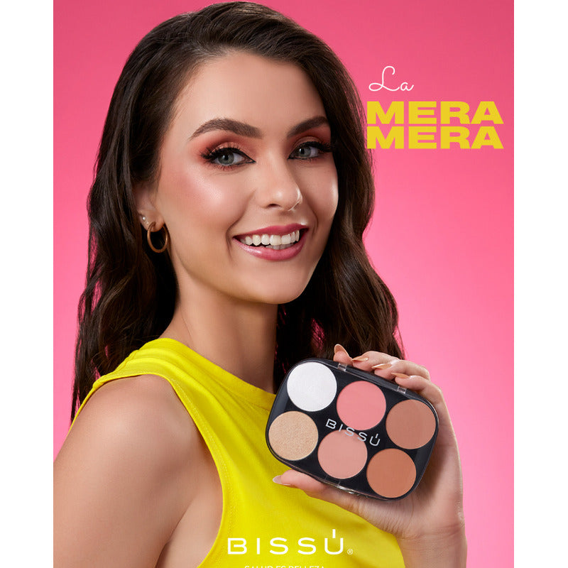 Paleta Para Rostro Bissu / Iluminador - Rubor - Bronceador Tono Del Maquillaje 01 La Mera Mera