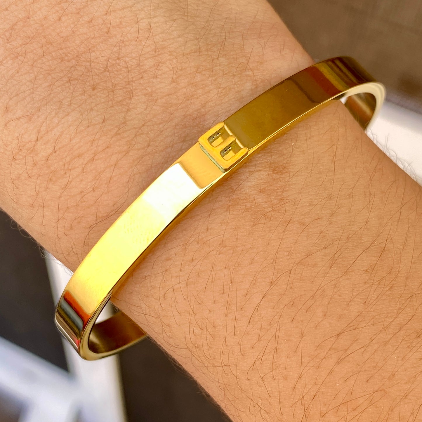 Brazalete Inicial Acero Inoxidable 5597-208