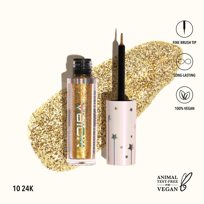 Delineador con Glitter Moira Beauty