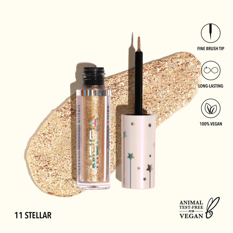 Delineador con Glitter Moira Beauty