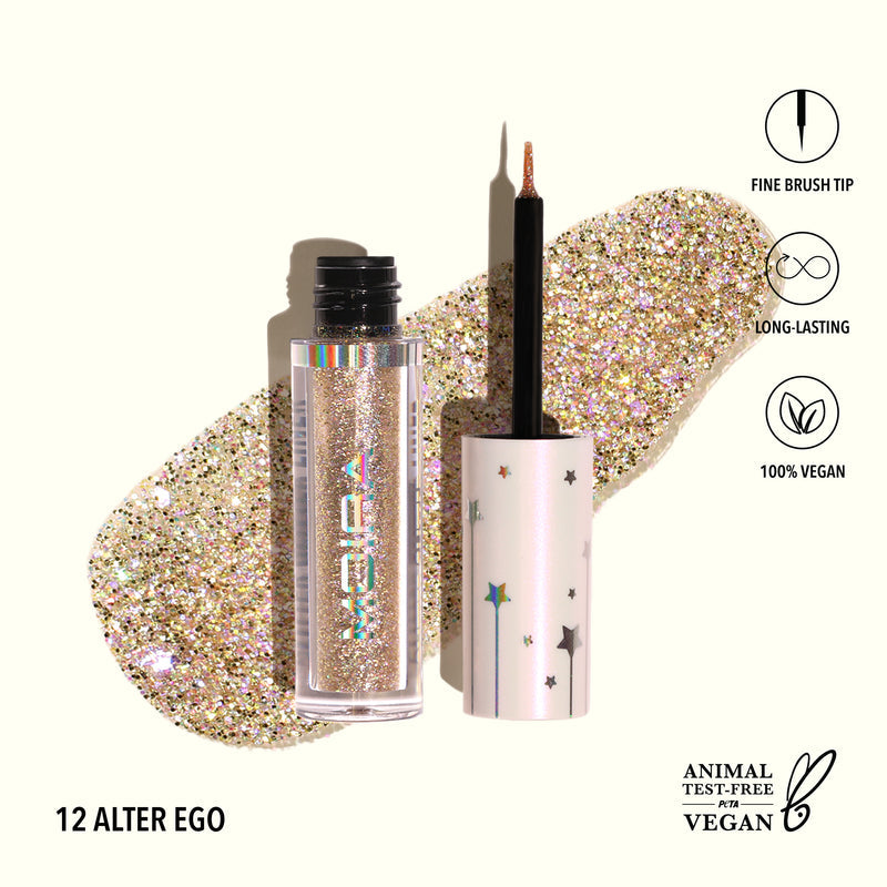 Delineador con Glitter Moira Beauty