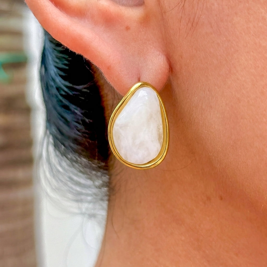 Aretes Oval Acero Inox 0174-33
