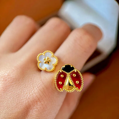 Anillo Catarina Abierto Chapa 18K 0174-41