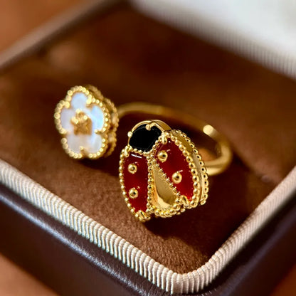 Anillo Catarina Abierto Chapa 18K 0174-41