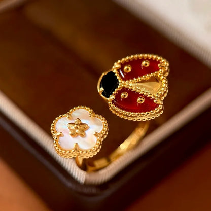 Anillo Catarina Abierto Chapa 18K 0174-41