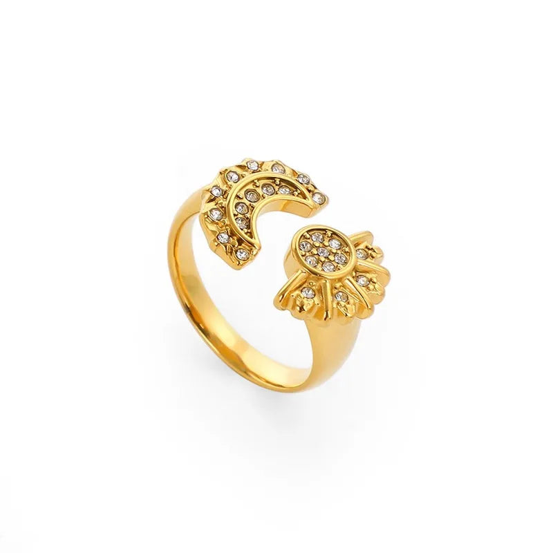 Anillo Abierto Acero Inox 18K 0600-18