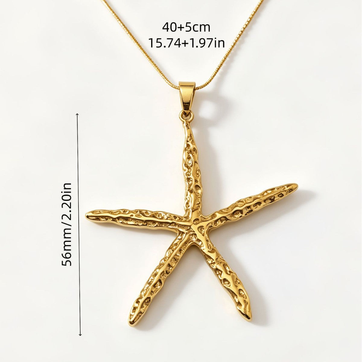 Collar Estrella Mar Acero Inox 0600-25