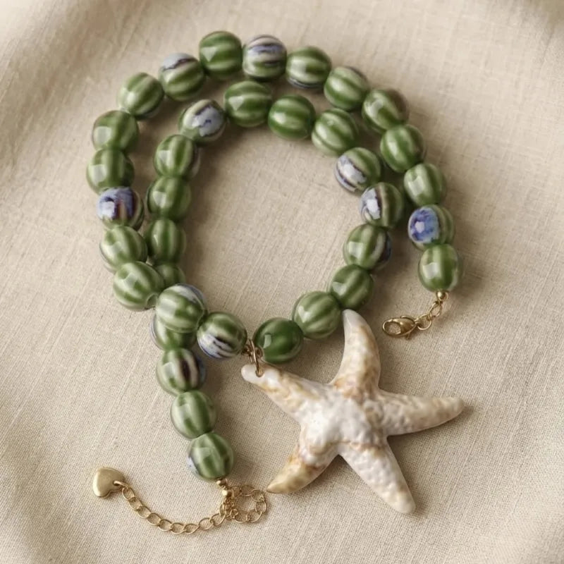Collar Estrella Materiales Mixtos 0600-77