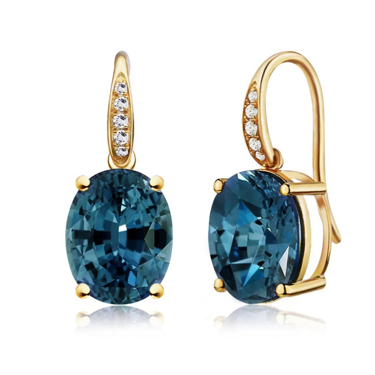 Aretes Cobre Azules 0600-78