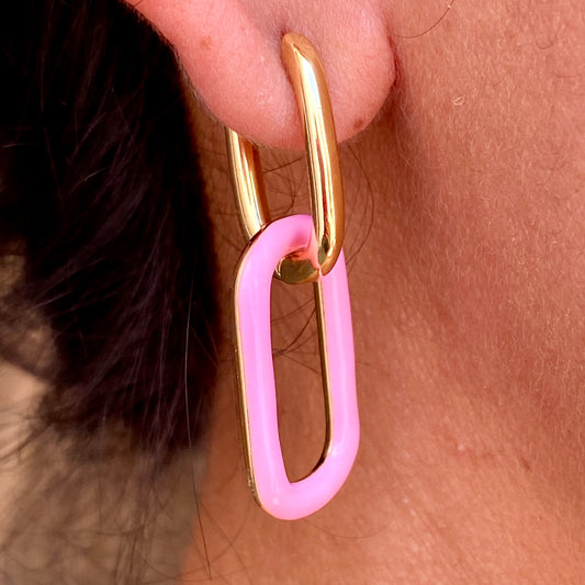 Aretes Chapa de Oro 1066-118