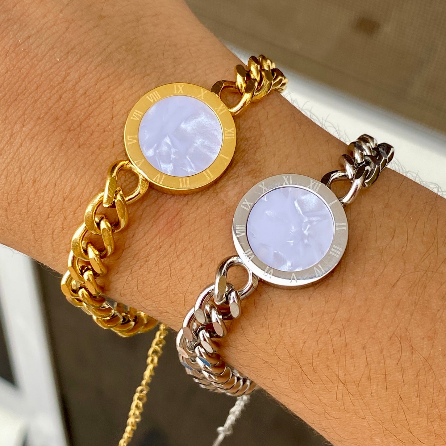 Pulsera Acero Inoxidable Doble Vista 1909-133