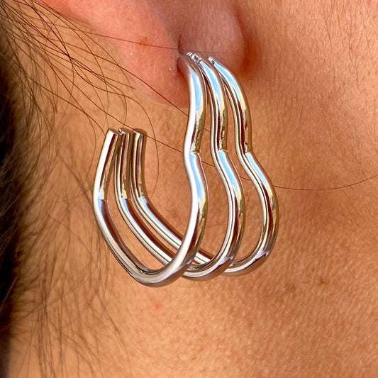 Aretes Acero Inoxidable 1909-3