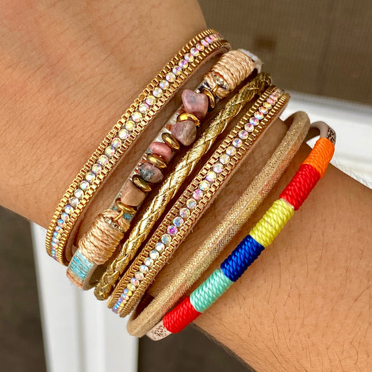 Pulsera Cuero Cierre Magnético 1909-84